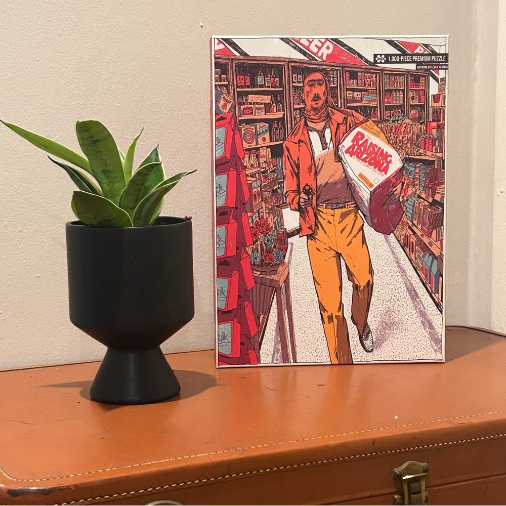 Mondo Raising Arizona 1000 Piece Puzzle Artist Leslie Herman Nicolas Cage